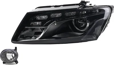 Obrázok produktu pre Predné svetlomety vhodné pre Audi Q5 8R, výroba od 11/2009 do 05/2012, s xenónovými žiarivkami D3S. Katalógové čísla: 8R0941029AF, 8T0941699B, 8T0941699A. Johns