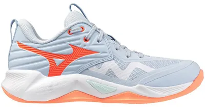 Immagine prodotto di Scarpe da indoor Mizuno Wave Momentum Pro, da donna, colore blu, taglia EU 44. Scarpe da indoor, da donna, colore blu, taglia EU 44