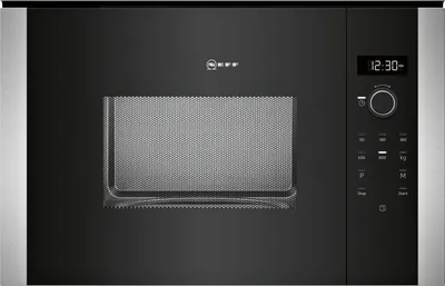 Produktbild von Neff N 50 Mikrofalówka do zabudowy czarna HLAWD23N0 z systemem czyszczenia, wnęka 38 cm, 800 W, 20 litrów