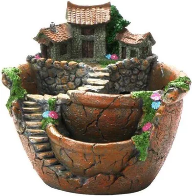 Image de Mini-pot de fleurs pour les aménagements paysagers DIY et la décoration d'intérieur, avec des petits parterres et des mini-plantes de jardin