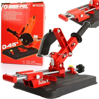 Produktbild von Ständer für Winkelschleifer 125 mm mit Vorschub, Trennständer Winkelhalter Schraubstock Trennschleifer