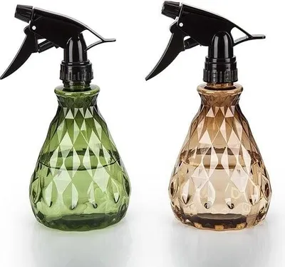 Produktbild von 2 Sprühflaschen à 500 ml, Zerstäuber, leere Sprühflasche mit verstellbarem Sprühkopf, Pflanzensprüher, Blumensprüher, Sprühflaschen für Pflanzen, Blumen, Garten, Friseursalons