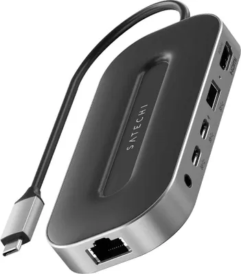 Produktbild von Satechi USB4 Multiport Adapter with 2.5G Ethernet space gray