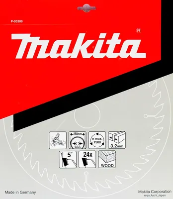 Produktbild von Makita HM-Sägeblatt 250 mm 24Z - P-05309