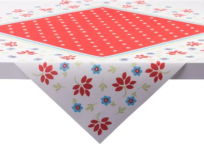 Produktbild von Sovie HORECA Tischdecke Lea in Rot aus Linclass® Airlaid 80 x 80 cm, 20 Stück - Floral