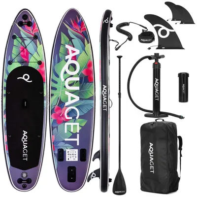 Imagen del producto de Aquaget® Tabla SUP inflable de 320 cm – tabla de paddle surf inflable con accesorios y remo 2 en 1, construcción DWF Dropstitch