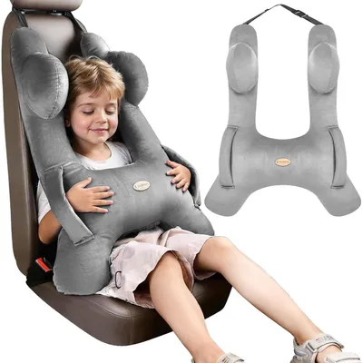 Produktbild von Reisekissen für Kinder, grau, Autokissen