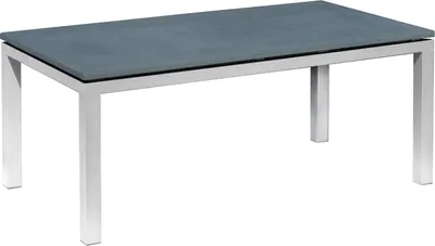 Produktbild von Inko Steintisch Sina Aluminium silber/Spraystone grau-mokka Größe wählbar