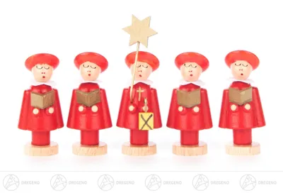 Produktbild von Kurrende Kurrendefiguren rot (5) Breite x Höhe x Tiefe 2 cmx6 cmx2 cm