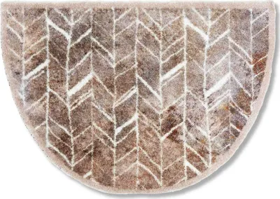 Produktbild von Astra Fußmatte waschbar PURE & SOFT Beige 50 x 70 cm halbrund