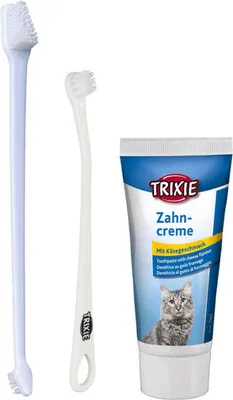Obrázek produktu pro Trixie 25620 Sada pro péči o zuby, kočka, 3 kusy (1 balení)