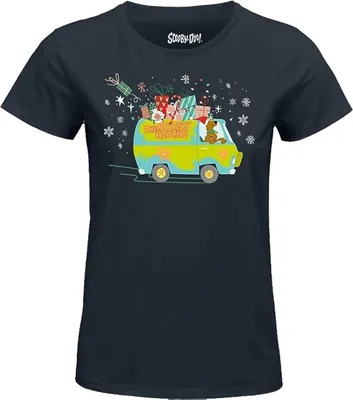 Image de T-shirt pour femmes Scooby-Doo, bleu marine, taille XXL
