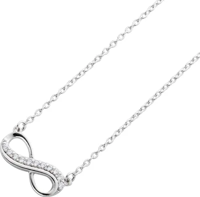 Produktbild von Infinity Collier Silber 925 weiße Zirkonia Steine 40