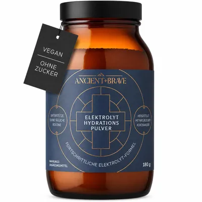 Produktbild von Ancient + Brave | True Hydration 180 g | Elektrolyt & Kokoswasser Mischung | Magnesium, Kalium und Chrom | Morgen & Post-Workout Hydration