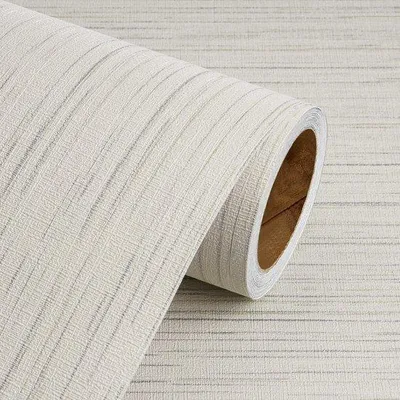 Produktbild von Unyqoos® Wasserdichte selbstklebende Tapete mit Leinenstruktur, Beige, 40 cm x 5 m – für Wände & Möbel