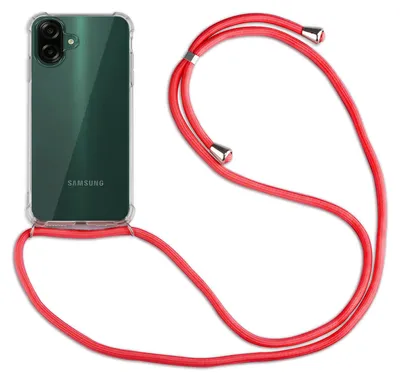 Produktbild von Betterfon Handykette für Samsung Galaxy A07 Hülle mit Kordel zum Umhängen Rot