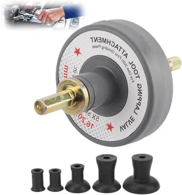 Image de Kit de ponçage pour soupapes, 5 ventouses, 1 000 tr/min