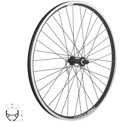 Obrázok produktu pre Vorderrad 26" FORCE CLASSIC 559x19 "V" HBTX500 36sh