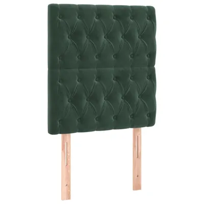 Immagine prodotto di vidaXL Testiera verde scuro 80x7x118/128 cm Velluto