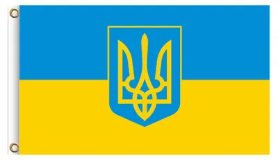 Ukraine-Flagge 90x150 cm, Blau-Gelb, Polyester, für Hof & Garten