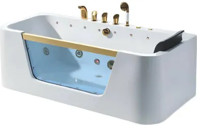 Obrázok produktu pre Akrylátová vírivá vaňa Masážna vaňa Wellness vaňa 170x80 cm