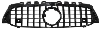 Image de Calandre pour Mercedes A W177 V177 (avril 2018-2022) style GT-R Panamericana, noire.