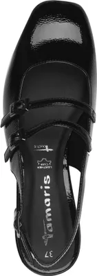 Produktbild von Tamaris Damen Pumps Slingback Riemchenpumps mit Karree Form 1-29510-44, Größe:36 EU, Farbe:Schwarz