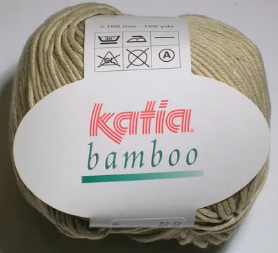 Produktbild von BAMBOO,  mittelstarkes BW-Viskosemischgarn von Katia, Farbe BEIGE (22), ca. 100m/50g