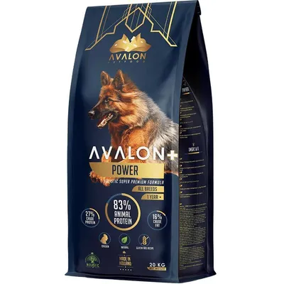 Produktbild von Avalon +Power Trockenfutter Hund Huhn & Gemüse – Wheat Gluten Free – Hoher Fleischanteil – Premium Hundefutter – Für alle Rassen – 20kg