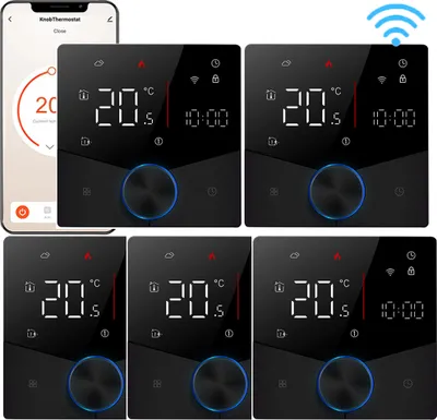Produktbild von 5X WiFi Tuya Smart Thermostat 3A Raumthermostat Wasserheizungsgeräte Fußbodenheizung, APP-Steuerung, Sprachsteuerung Tmall Genie Amazon Home