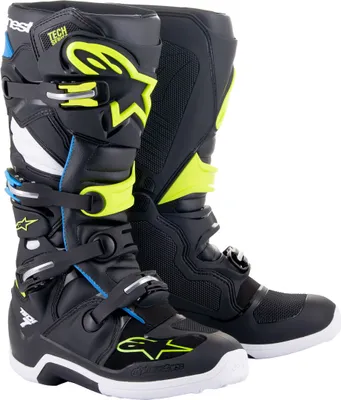 Zdjęcie produktu dla Buty motocrossowe Alpinestars Tech 7, czarny/niebieski/żółty, 13 (48)