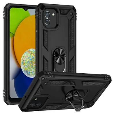 Zdjęcie produktu dla Etui na telefon komórkowy Armor Shield do Samsung Galaxy A03 pokrowiec Ultra Hybrid Case pokrowiec na telefon komórkowy, czarny