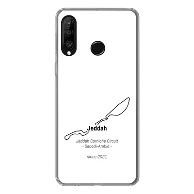 Produktbild von MuchoWow® Handyhülle Schutzhülle Hülle für Huawei P30 Lite Formel 1 - Jeddah - Rennstrecke Silikon Softcase Handy Hülle - Handyhülle