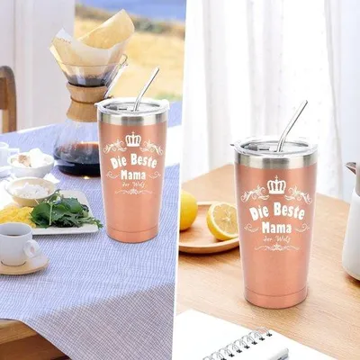 Obrázok produktu pre Termoska 600 ml z nehrdzavejúcej ocele s nápisom, Deň matiek