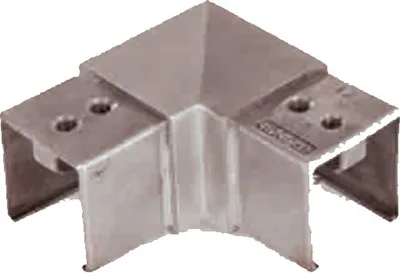 Produktbild von Eckbogen horizontal in Edelstahl für Handlauf 40 x 40 mm