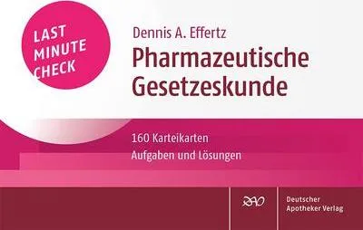 Obrázok produktu pre Last Minute Check - Pharmazeutische Gesetzeskunde