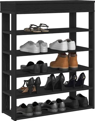 Produktbild von "im " Schuhregal Schwarz 80x30x98 cm Holzwerkstoff - Schuhregale CC24506
