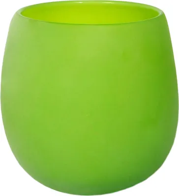 Produktbild von Blumentopf Glaspot Sommer matt 16cm hellgrün