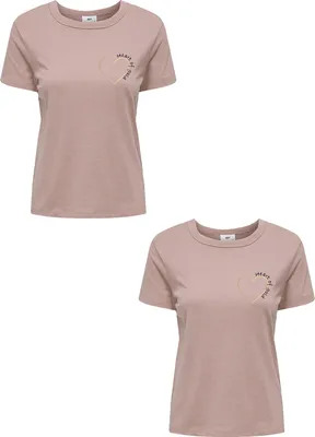 Produktbild von JDY T-Shirt 2er Set Modisches Kurzarmshirt aus Baumwolle Größe: M