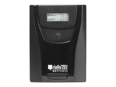 Produktbild von RIELLO NPW 1500 NetPower USV-Anlage, 1500VA / 900 Watt, mit 4 IEC kaltgeräte-Steckdosen, LED-Anzeige