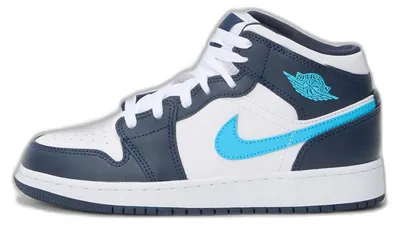 Zdjęcie produktu dla Nike Air Jordan 1 Mid sneakersy buty damskie niebieskie DQ8423-404