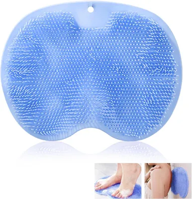Immagine prodotto di Spazzola per piedi, spazzola da doccia antiscivolo in silicone, 22 x 10 cm, per massaggio dei piedi e cura dei piedi