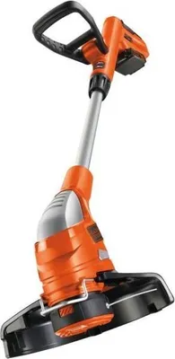 Image de Coupe-bordure électrique BLACK+DECKER GLC1823L20-QW, 18V, 23 cm, Avec batterie 18V, Tête pivotante, Tube télescopique