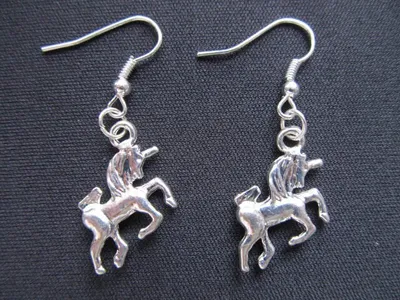 Produktbild von Einhorn Ohrringe Einhörner Miniblings Pferd Fantasy Unicorn Schimmel silber