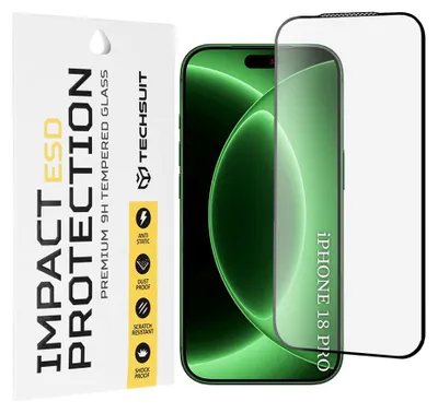 Produktbild von Techsuit - ESD-Schutzglas für iPhone 18 Pro - Schwarz