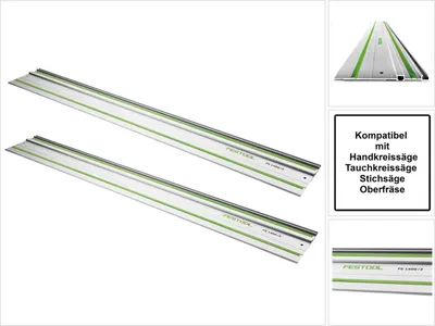 Produktbild von Festool FS 1080/2 Set 2x Führungsschiene 1080 mm ( 2x 491504 ) für Hand, Tauch und Stichsägen / Oberfräse
