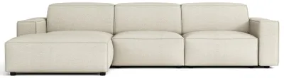 Image de Selsey Sellmo - Canapé d'angle, tissu velours crème, 287 cm