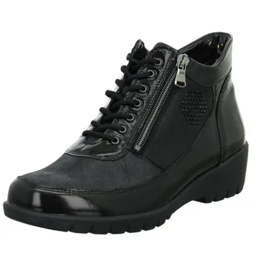 Produktbild von WALDLÄUFER Damen  Schnürstiefel & Boots gefüttert schwarz Gr. 4