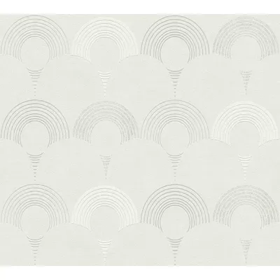 Produktbild von A.S. Création Art Deco Tapete Pop Style Vliestapete mit Glitzereffekt grau silber weiß 10,05 m x 0,53 m
