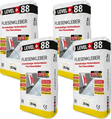 Produktbild von Fliesenkleber Flexkleber 100kg Flexmörtel C2TES1 Innen Außen Naturstein Fliesen L+88